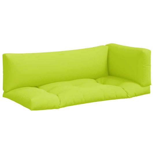Pallet Cushions 3 pcs Bright Green Fabric
