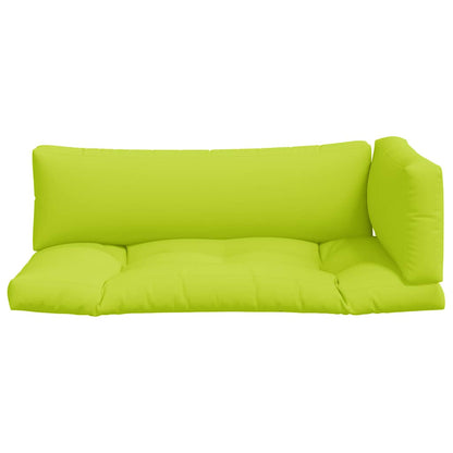 Pallet Cushions 3 pcs Bright Green Fabric