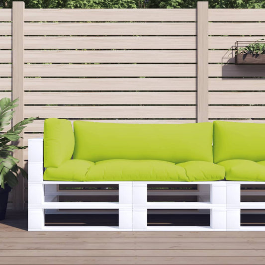 Pallet Cushions 3 pcs Bright Green Fabric