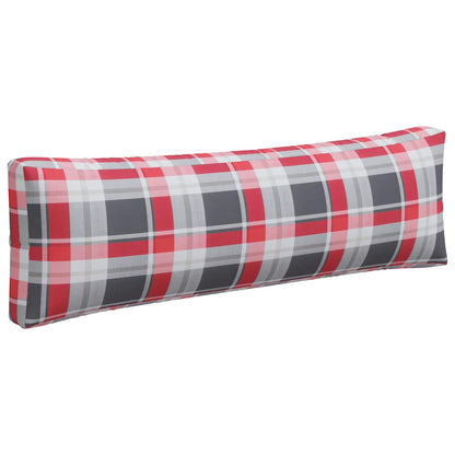 Pallet Cushions 3 pcs Red Check Fabric