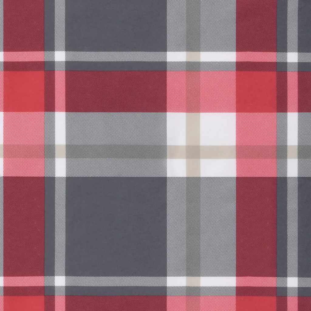 Pallet Cushions 3 pcs Red Check Fabric
