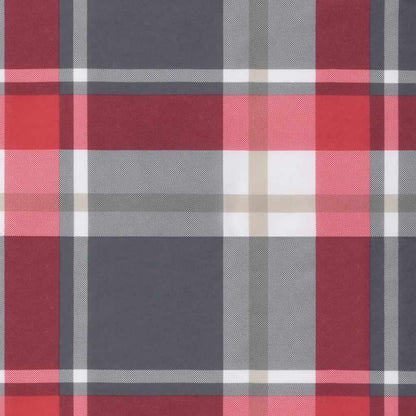 Pallet Cushions 3 pcs Red Check Fabric