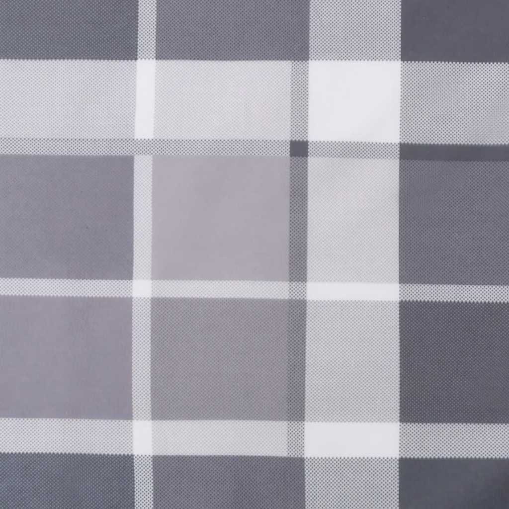 Pallet Cushions 3 pcs Grey Check Fabric
