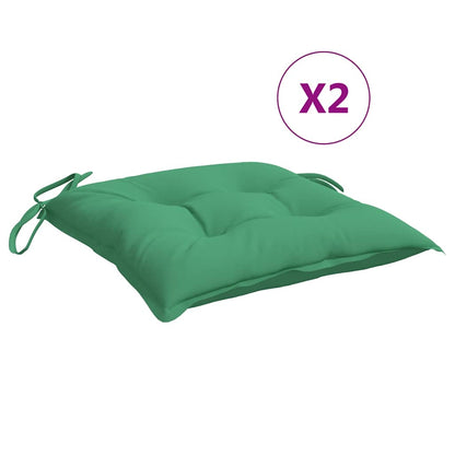 Pallet Cushions 2pcs Green 50x50x7 cm Oxford Fabric
