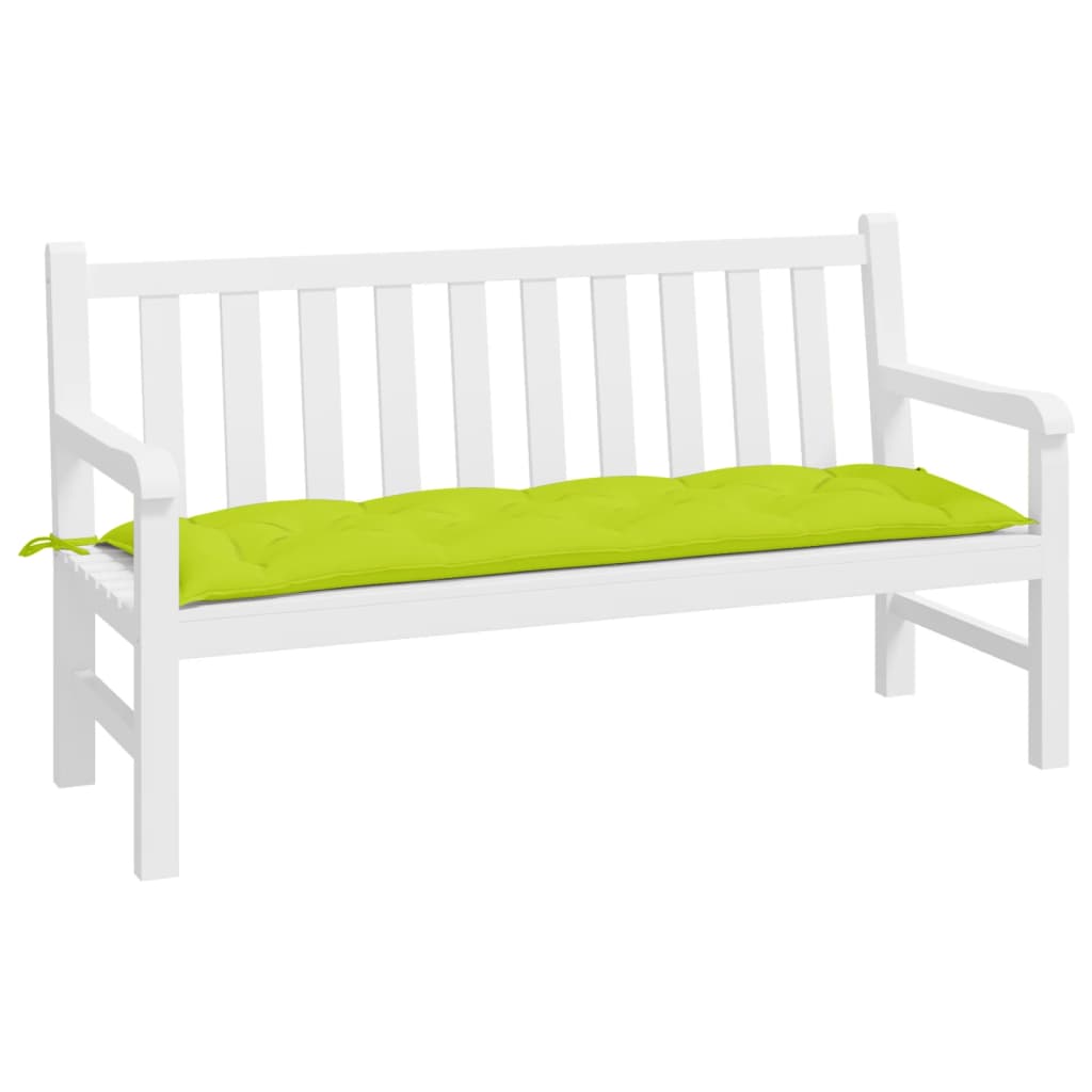 Garden Bench Cushion Bright Green 150x50x7 cm Oxford Fabric