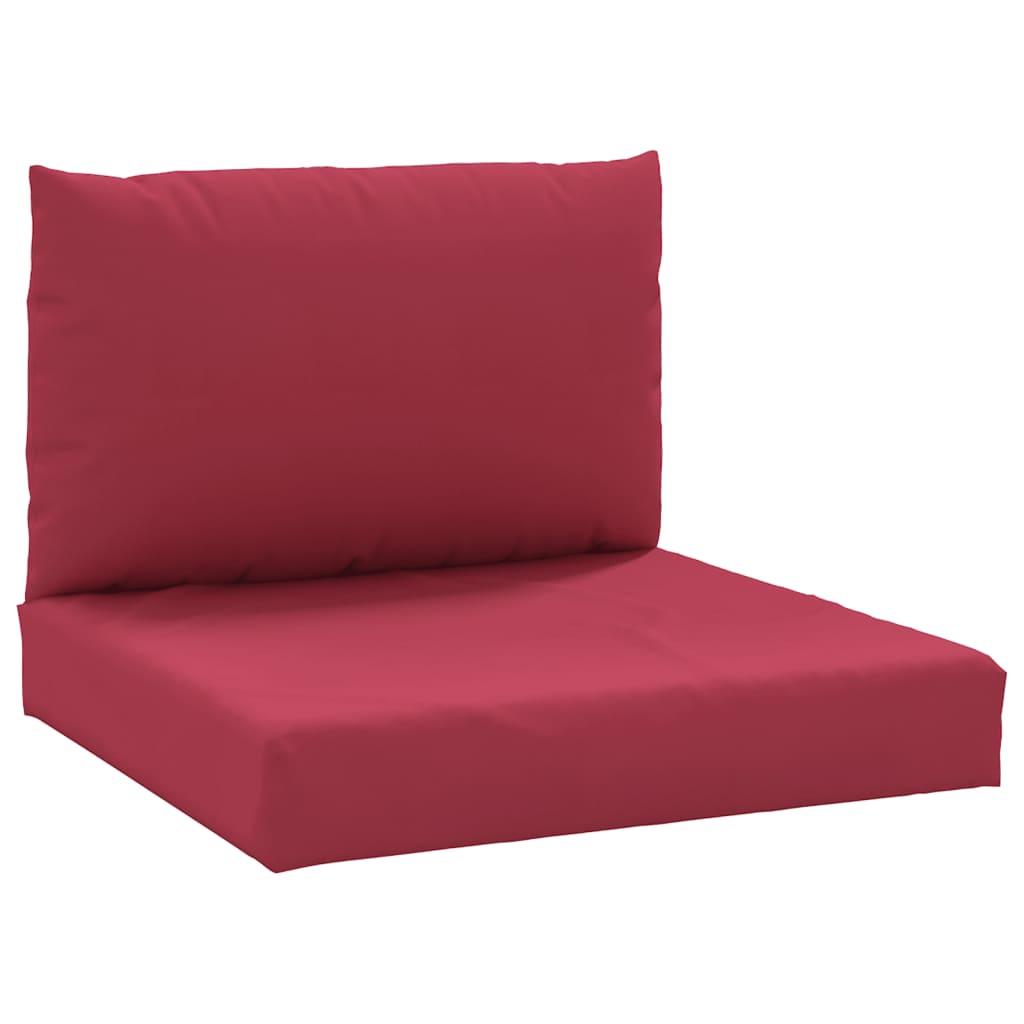 Pallet Cushions 2 pcs Wine Red Oxford Fabric