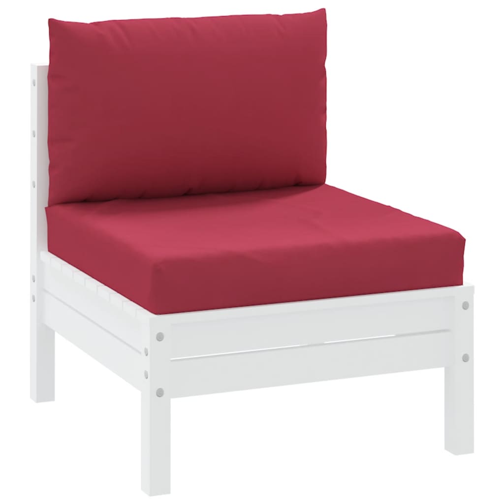 Pallet Cushions 2 pcs Wine Red Oxford Fabric