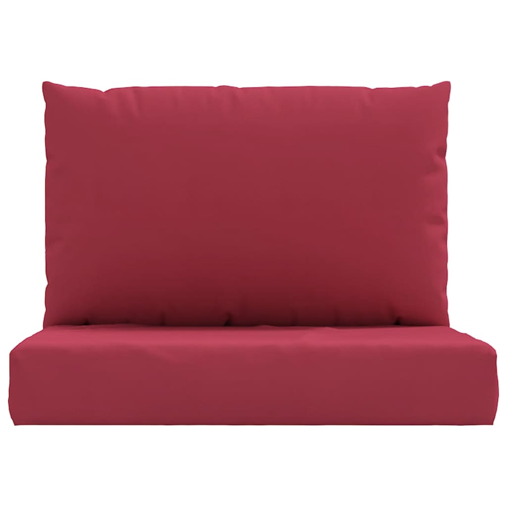 Pallet Cushions 2 pcs Wine Red Oxford Fabric