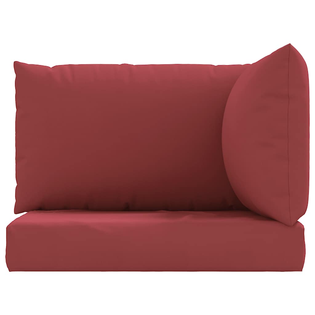 Pallet Cushions 3 pcs Wine Red Oxford Fabric