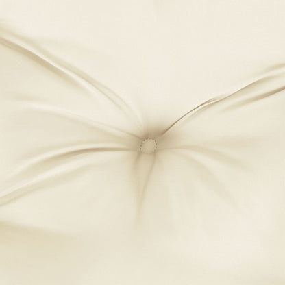 Round Cushion Cream Ø 60 x11 cm Oxford Fabric