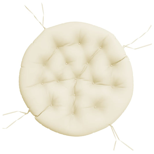 Round Cushion Cream Ø 100 x11 cm Oxford Fabric