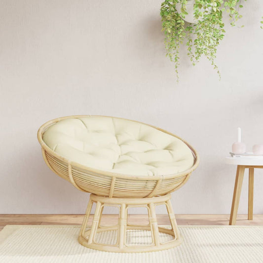 Round Cushion Cream Ø 100 x11 cm Oxford Fabric