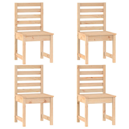 Garden Dining Set | Natural Wood Look | Solid Pine Wood | 5 Piece Set