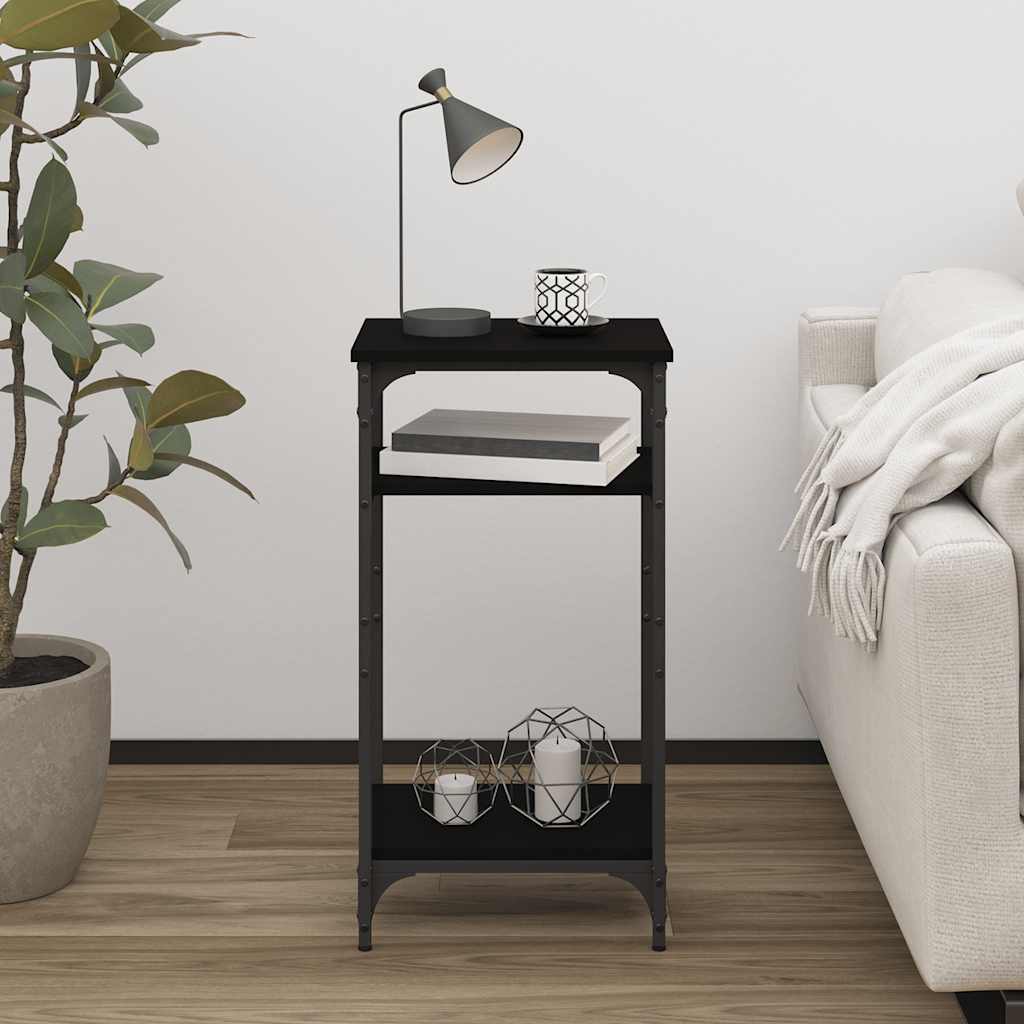 Side Table Black 40x30x75 cm Engineered Wood