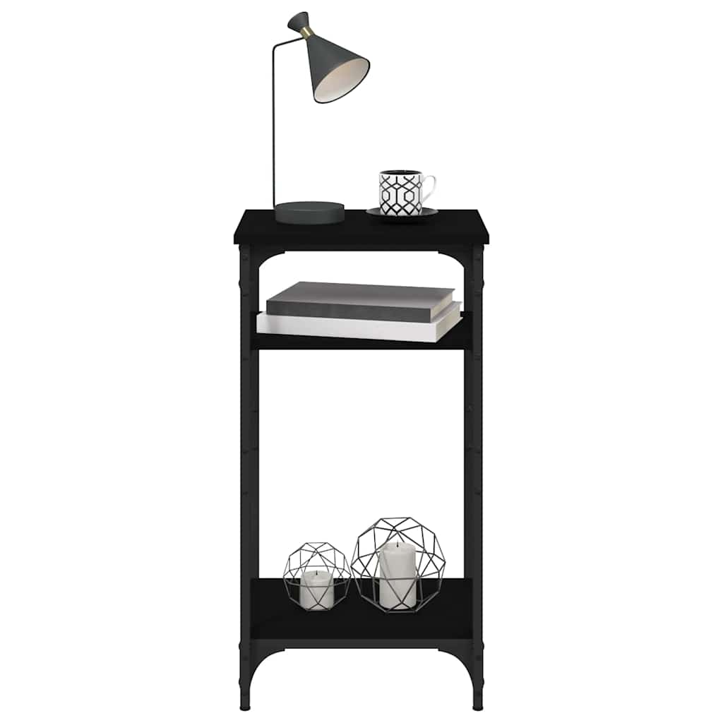 Side Table | Black | Engineered wood | Small | Adjustable Feet