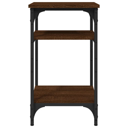 Side Table Brown Oak 35x30x60 cm Engineered Wood