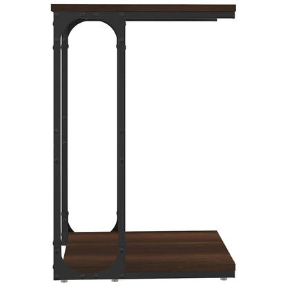 Side Table Brown Oak 40x30x60 cm Engineered Wood
