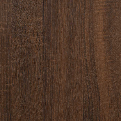 Side Table Brown Oak 40x30x60 cm Engineered Wood