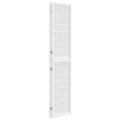 Folding 3-Panel Room Divider Japanese Style 120x170 cm White