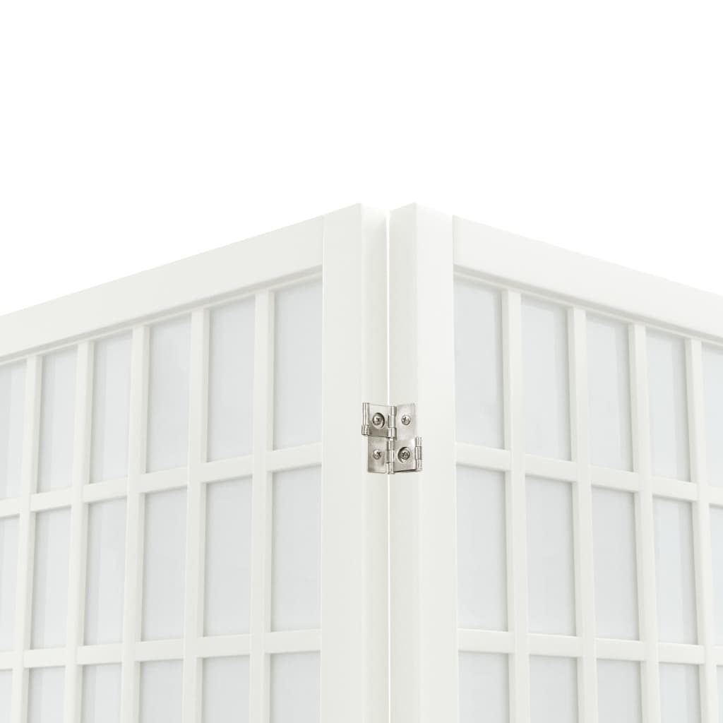 Folding 3-Panel Room Divider Japanese Style 120x170 cm White