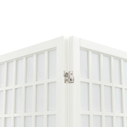 Folding 3-Panel Room Divider Japanese Style 120x170 cm White