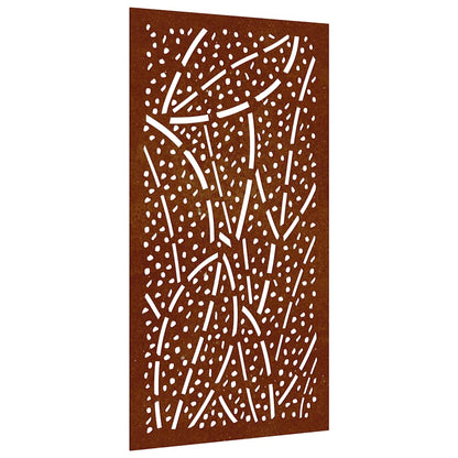 Garden Wall Decoration 105x55 cm Corten Steel Leaf Design