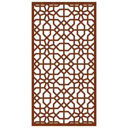 Garden Wall Decoration 105x55 cm Corten Steel Moorish Design