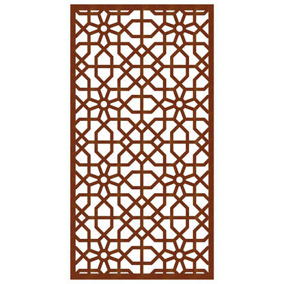 Garden Wall Decoration 105x55 cm Corten Steel Moorish Design