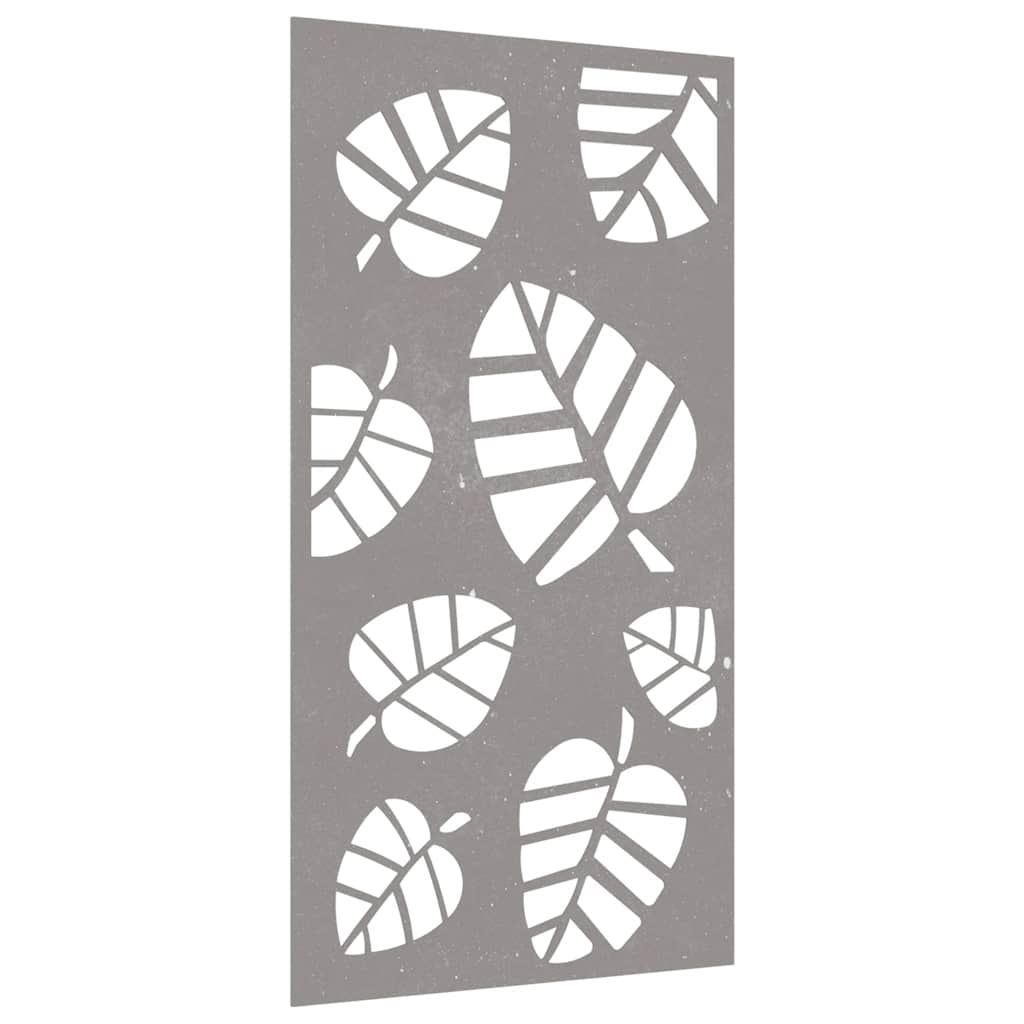 Garden Wall Decoration 105x55 cm Corten Steel Leaf Design