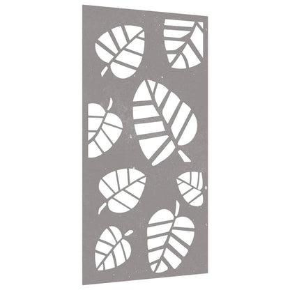 Garden Wall Decoration 105x55 cm Corten Steel Leaf Design