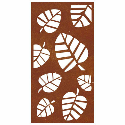 Garden Wall Decoration 105x55 cm Corten Steel Leaf Design