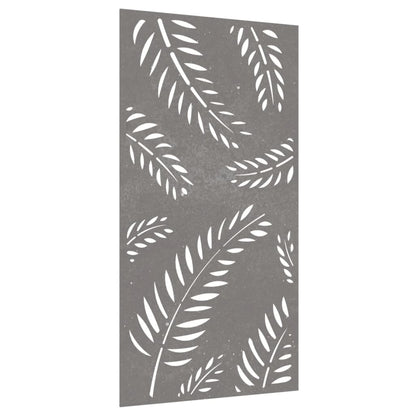 Garden Wall Decoration 105x55 cm Corten Steel Leaf Design