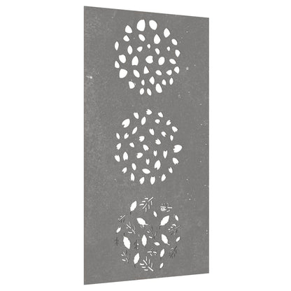 Garden Wall Decoration 105x55 cm Corten Steel Leaf Design