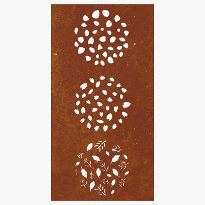 Garden Wall Decoration 105x55 cm Corten Steel Leaf Design