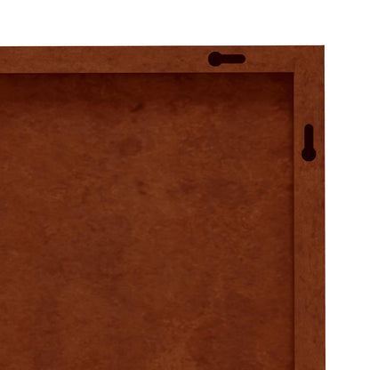 Garden Wall Decoration 105x55 cm Corten Steel World Map Design