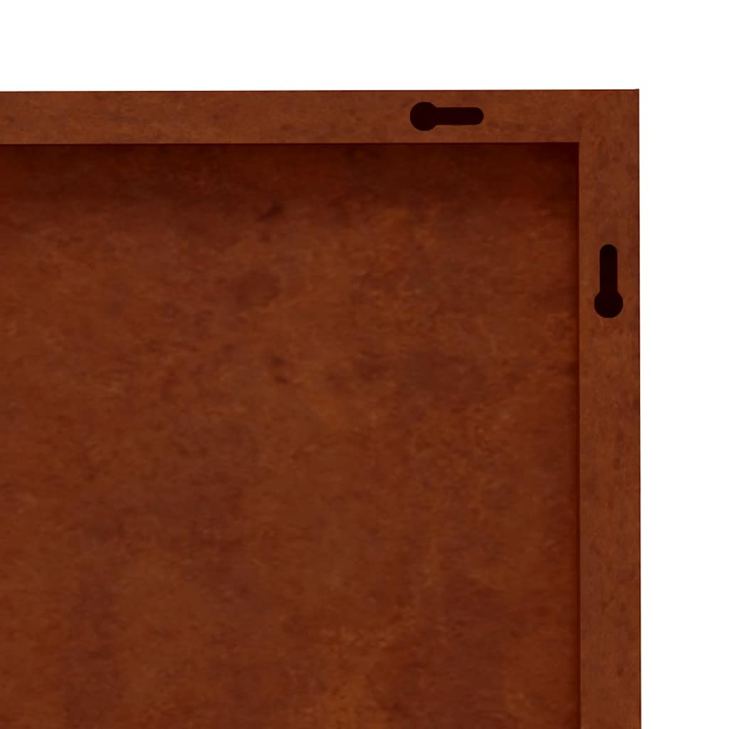 Garden Wall Decoration 105x55 cm Corten Steel Bamboo Design