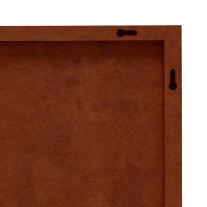 Garden Wall Decoration 105x55 cm Corten Steel Bamboo Design