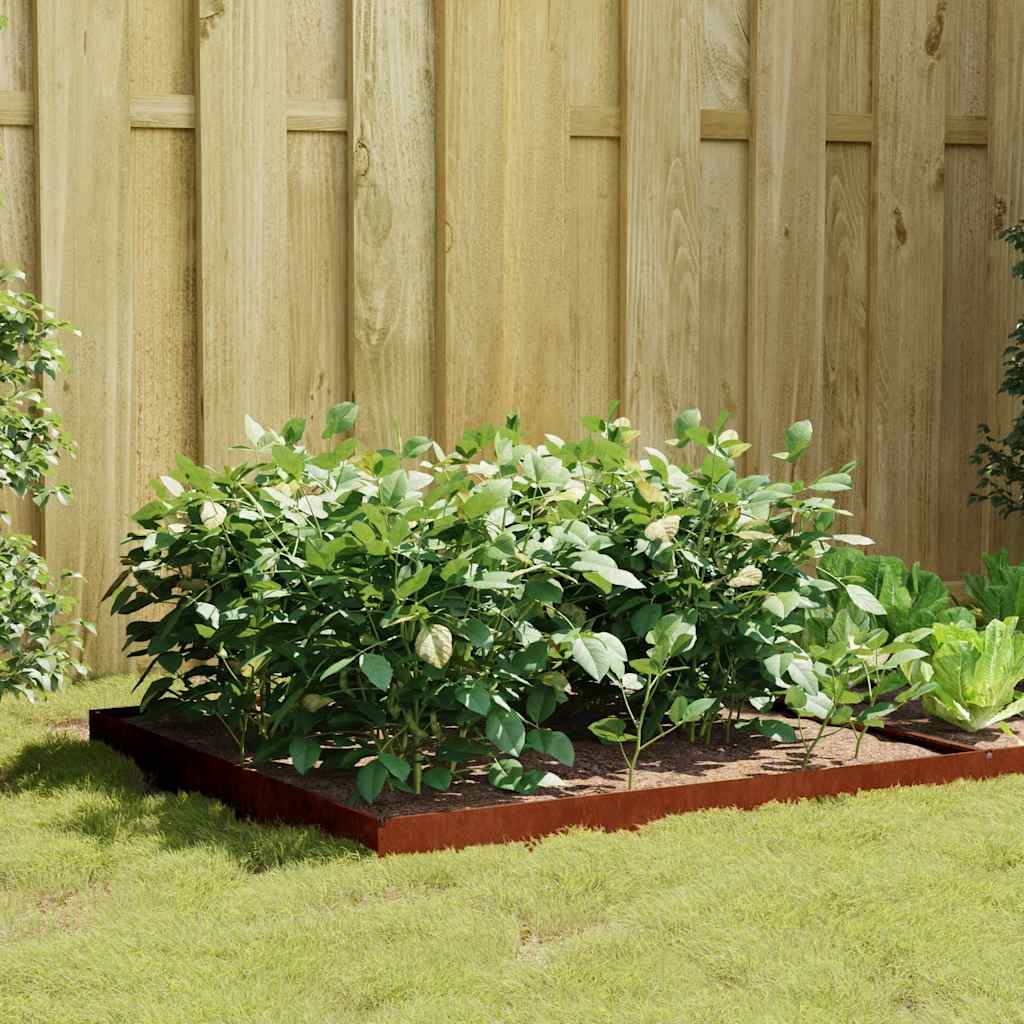 Garden Raised Bed 100x100x18.5 cm Corten Steel