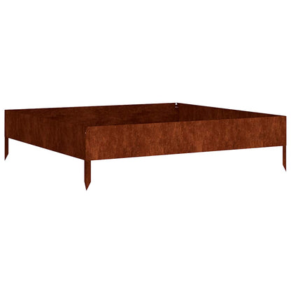 Garden Raised Bed 100x100x26 cm Corten Steel