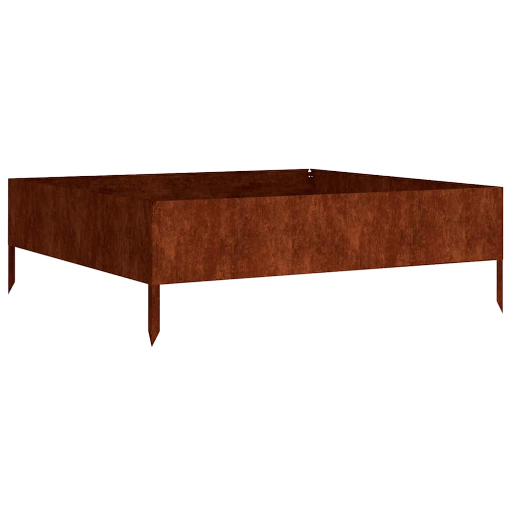 Garden Raised Bed 100x100x33.5 cm Corten Steel