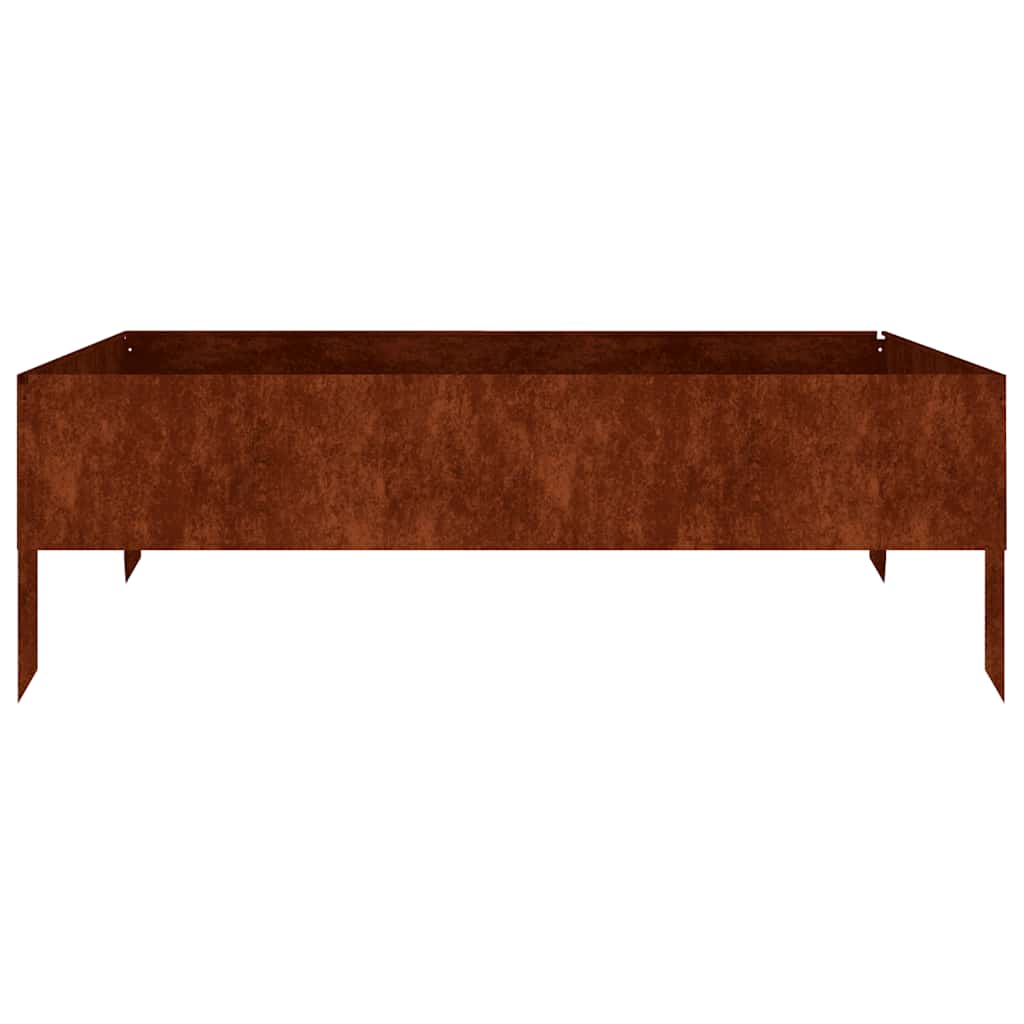 Garden Raised Bed 100x100x33.5 cm Corten Steel