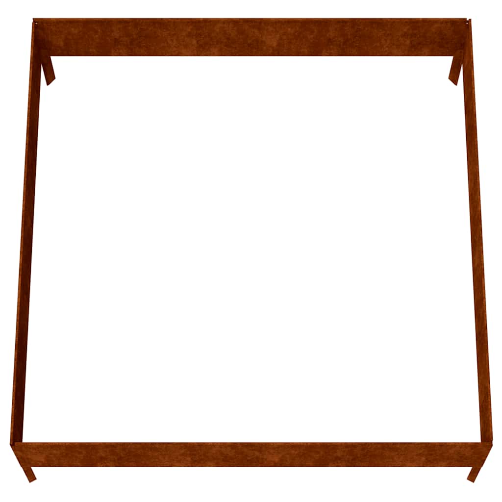 Garden Raised Bed 100x100x33.5 cm Corten Steel