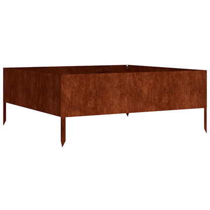Garden Raised Bed 100x100x41 cm Corten Steel
