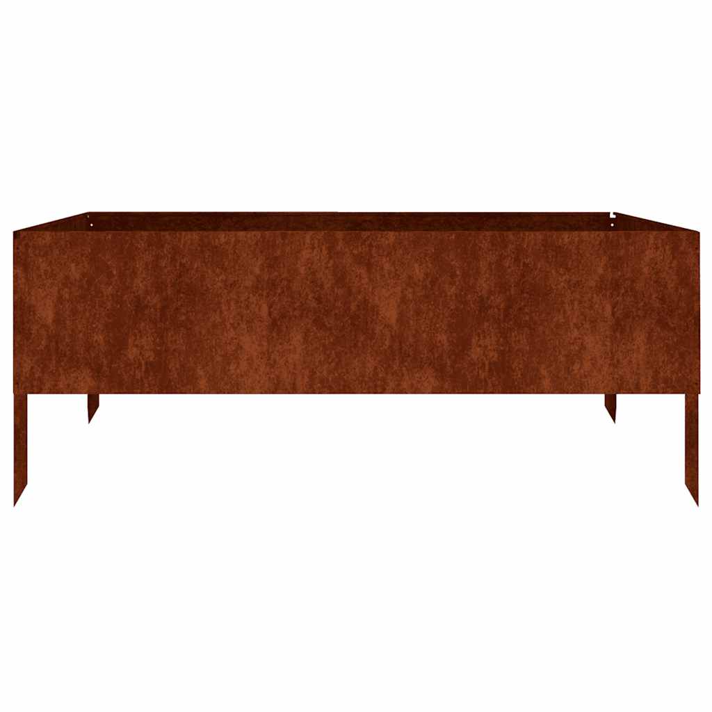 Garden Raised Bed 100x100x41 cm Corten Steel