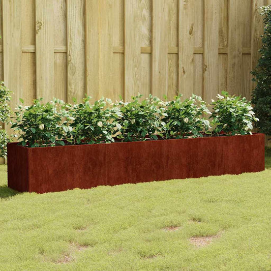 Garden Raised Bed 200x40x40 cm Corten Steel