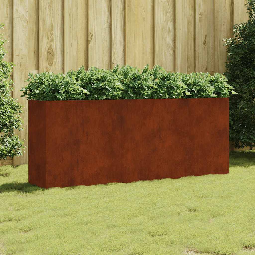 Garden Raised Bed 200x40x80 cm Corten Steel