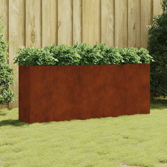 Garden Raised Bed 200x40x80 cm Corten Steel