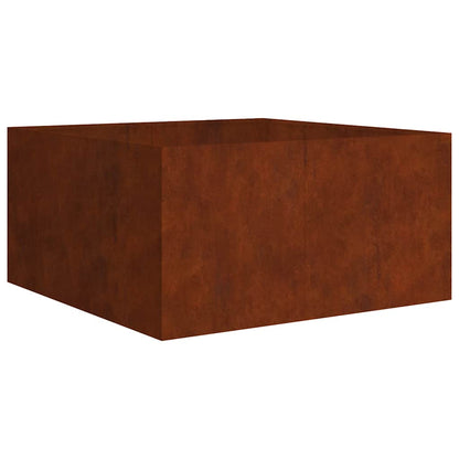 Planter 80x80x40 cm Corten Steel