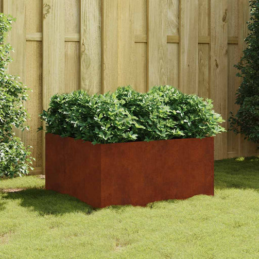 Planter 80x80x40 cm Corten Steel