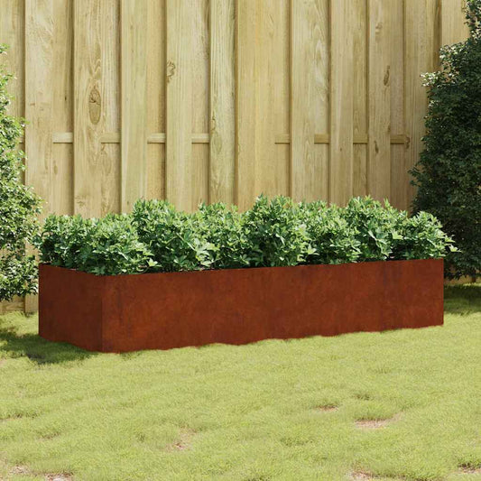 Garden Raised Bed 200x80x40 cm Corten Steel